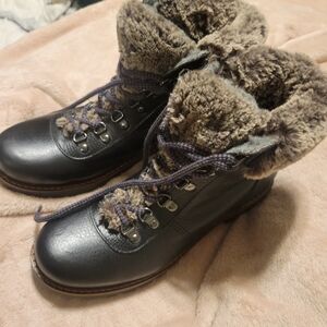 Cozy Black and Brown Women's Boots
